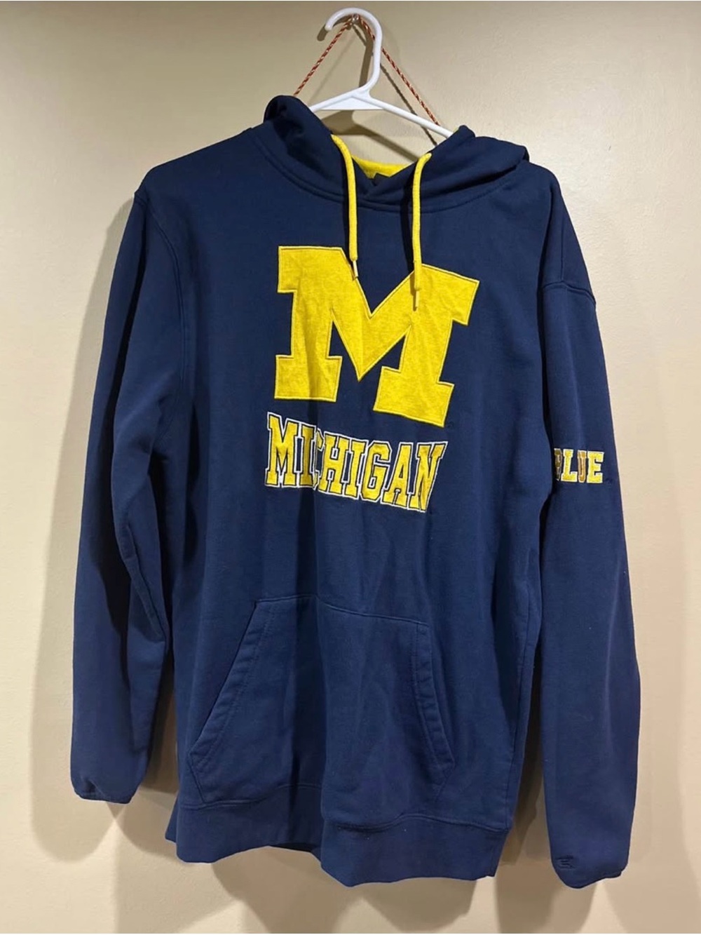 University of Michigan Navy & Yellow Crewneck Hoodie
